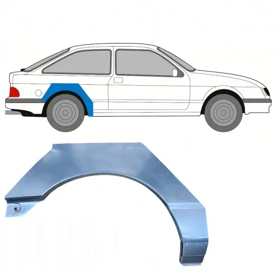 Panneau de réparation arc d'aile arrière pour Ford Sierra 1982-1993 / Droite <br/>ID:7387