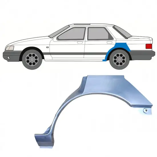 Panneau de réparation arc d'aile arrière pour Ford Sierra 1982-1993 / Gauche <br/>ID:7389