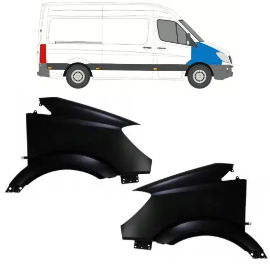Aile avant pour Mercedes Sprinter 2006-2013 / Gauche+Droit / Ensemble <br/>ID:10626