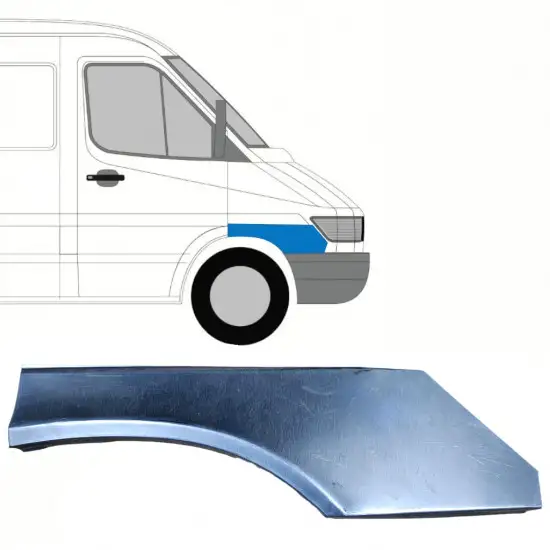 Panneau de réparation de l’aile avant pour Mercedes Sprinter 1995-2006 / Droite <br/>ID:10149