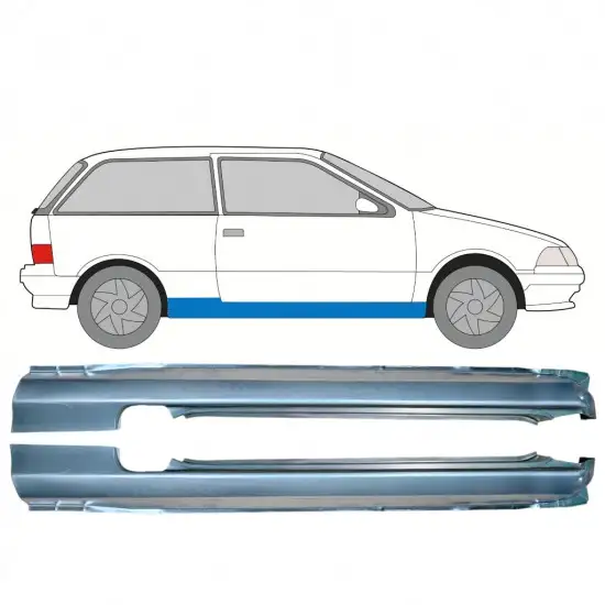 Panneau de réparation du seuil pour Suzuki Swift 1988-2004 / Gauche+Droit / Ensemble <br/>ID:9846