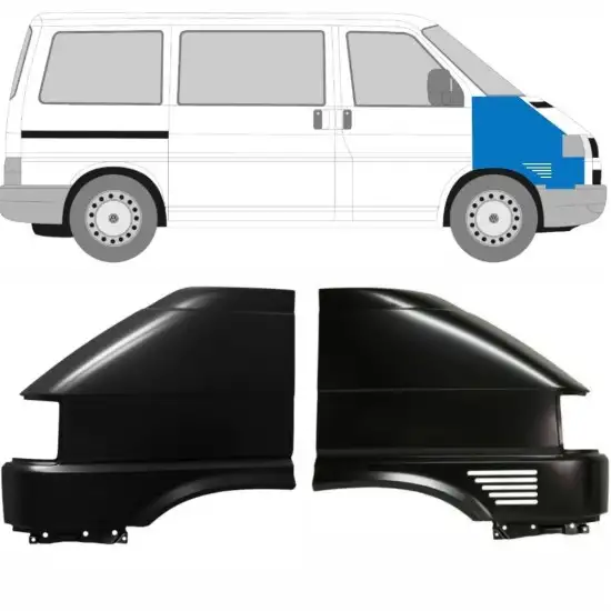 Aile avant pour Volkswagen Transporter T4 1996-2003 / Gauche+Droit / Ensemble <br/>ID:10583