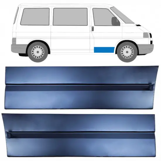 Panneau de réparation de porte avant pour Volkswagen Transporter T4 1990-2003 / Gauche+Droit / Ensemble <br/>ID:11324