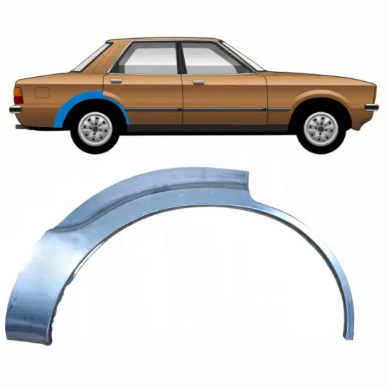 Panneau de réparation arc d'aile arrière pour Ford Taunus 1976-1982 / Gauche <br/>ID:8773