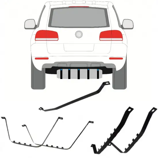 Réservoir à carburant sangles pour Volkswagen Touareg 2002-2010 <br/>ID:11568