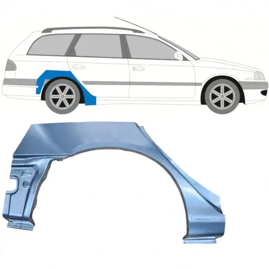 Panneau de réparation arc d'aile arrière pour Toyota Avensis T22 1997-2003 / Droite / COMBI <br/>ID:7612