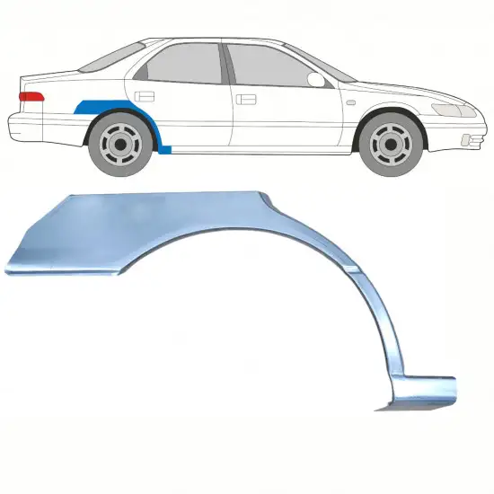 Panneau de réparation arc d'aile arrière pour Toyota Camry 1996-2001 / Droite <br/>ID:8376