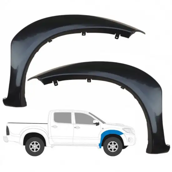Moulure de l’aile avant pour Toyota Hilux 2005-2015 / Gauche+Droit / Ensemble <br/>ID:9476