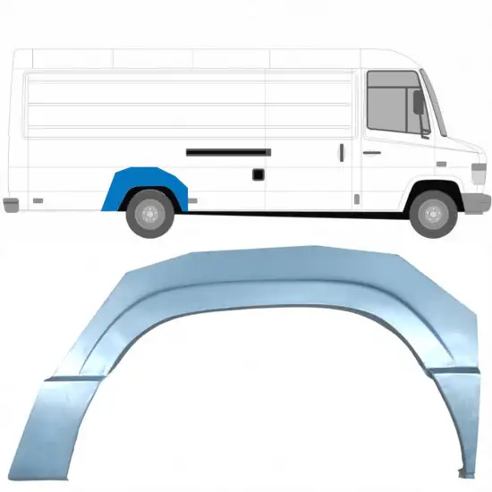 Panneau de réparation arc d'aile arrière pour Mercedes Vario 1996- / Droite <br/>ID:5596