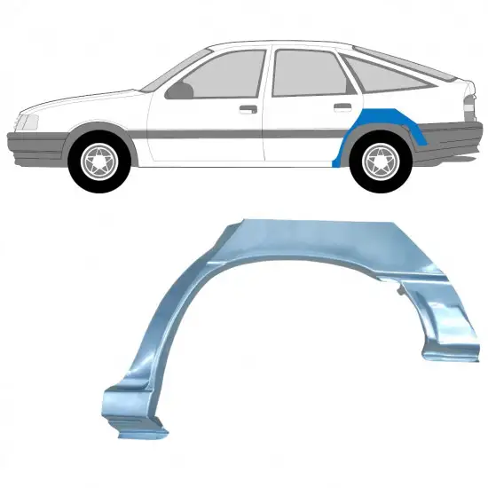 Panneau de réparation arc d'aile arrière pour Opel Vectra A Cavalier 1988-1995 / Gauche <br/>ID:11209
