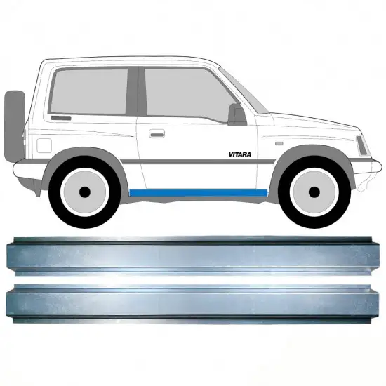 Réparation bas de caisse intérieur pour Suzuki Vitara 1988-1998 / Gauche = Droite (symétrique) / Ensemble <br/>ID:10308