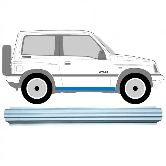 Réparation bas de caisse pour Suzuki Vitara 1988-1998 / Gauche = Droite (symétrique) <br/>ID:8270