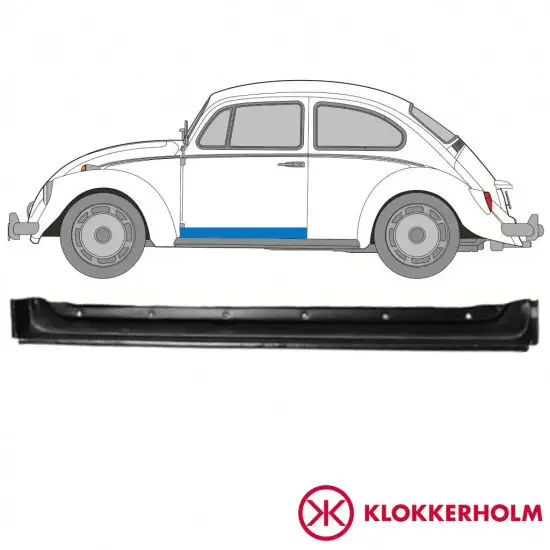 Panneau de réparation de porte avant intérieur pour Volkswagen Kaefer 1949- / Gauche <br/>ID:11121