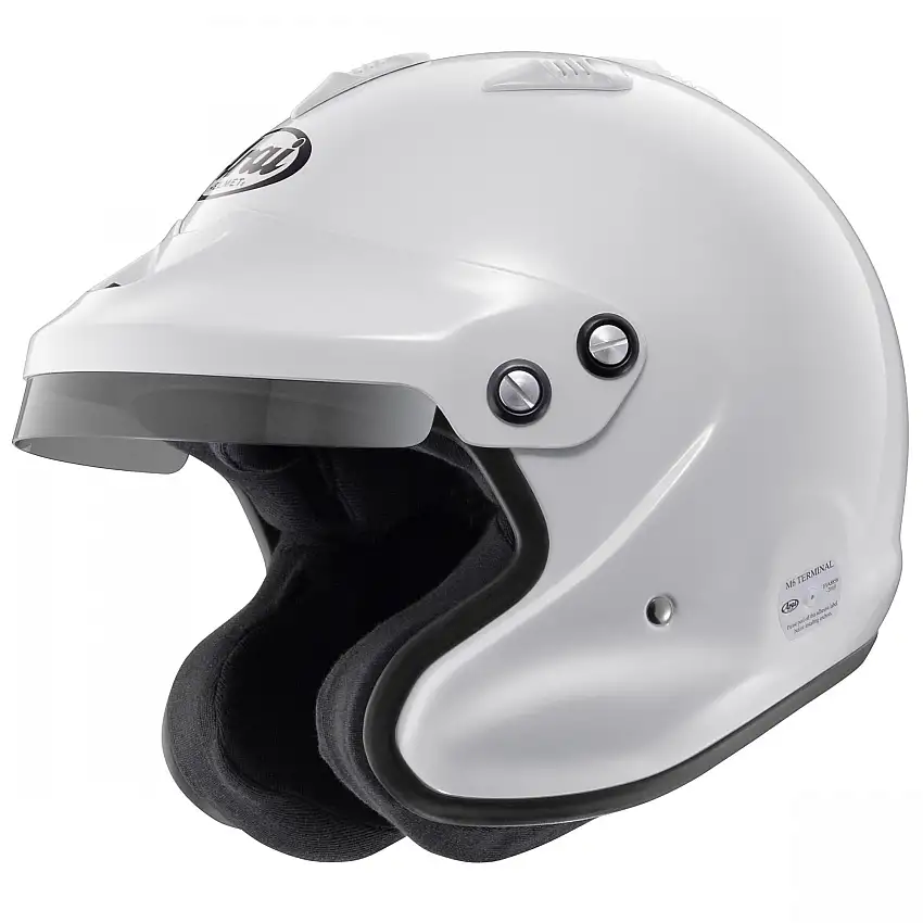 Casque jet Arai GP-Jet 3 blanc, homologué FIA 8859-2015