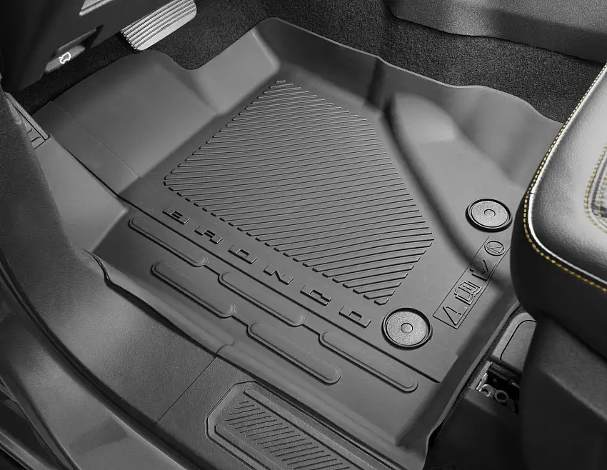Originale Ford Bronco® Tapis de sol en caoutchouc Avant et arrière,noi
