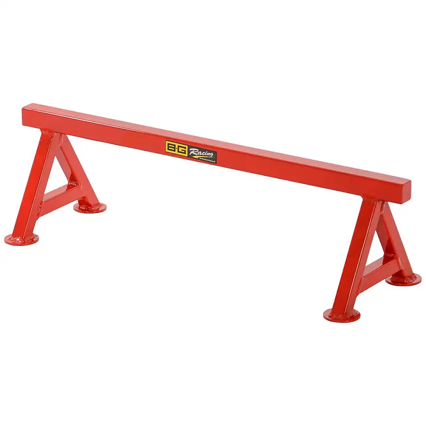 Supports de châssis BG Racing de 6 pouces de hauteur (paire), revêtement en poudre rouge