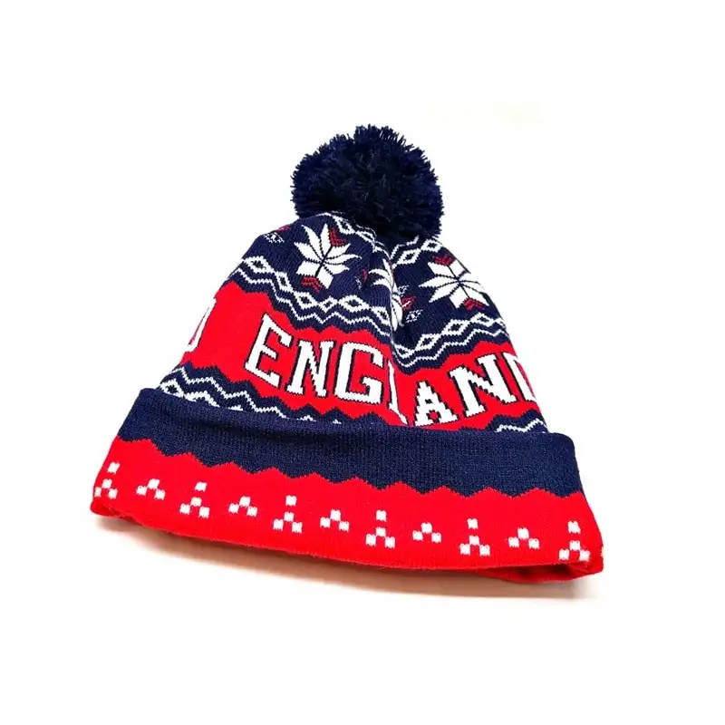 Bonnet ''England'' avec pompom