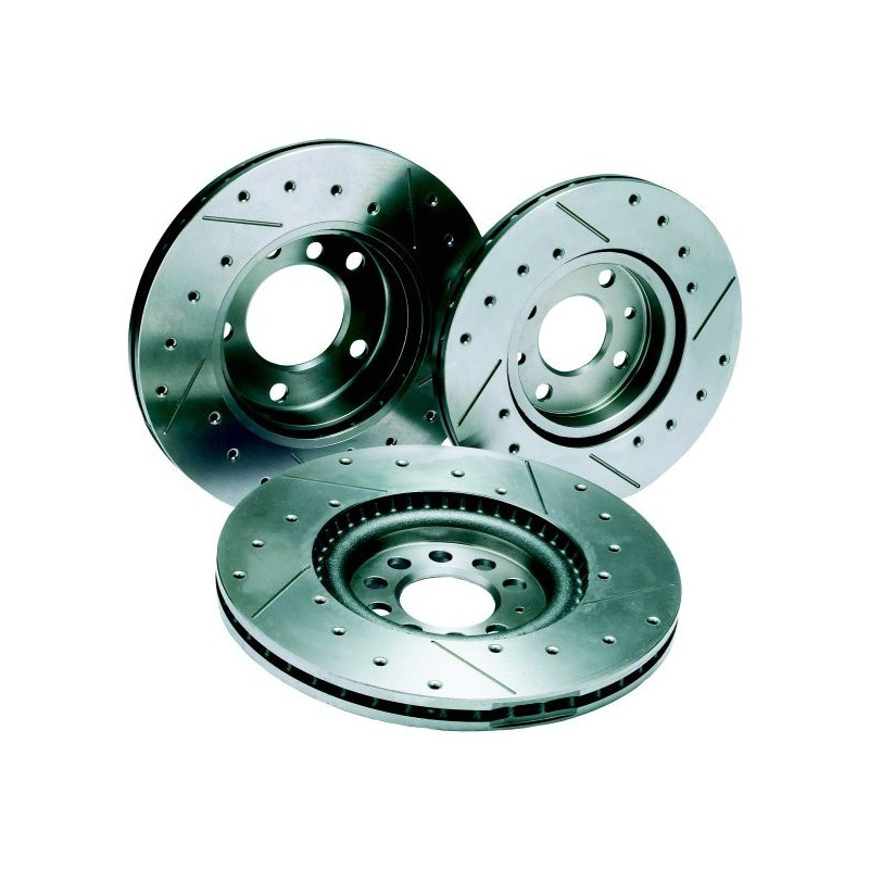 Disques de frein AVT REDSPEC Rainurés percés / CITROEN C4 1.6 / 2.0 / PEUGEOT 307 CC 2.0