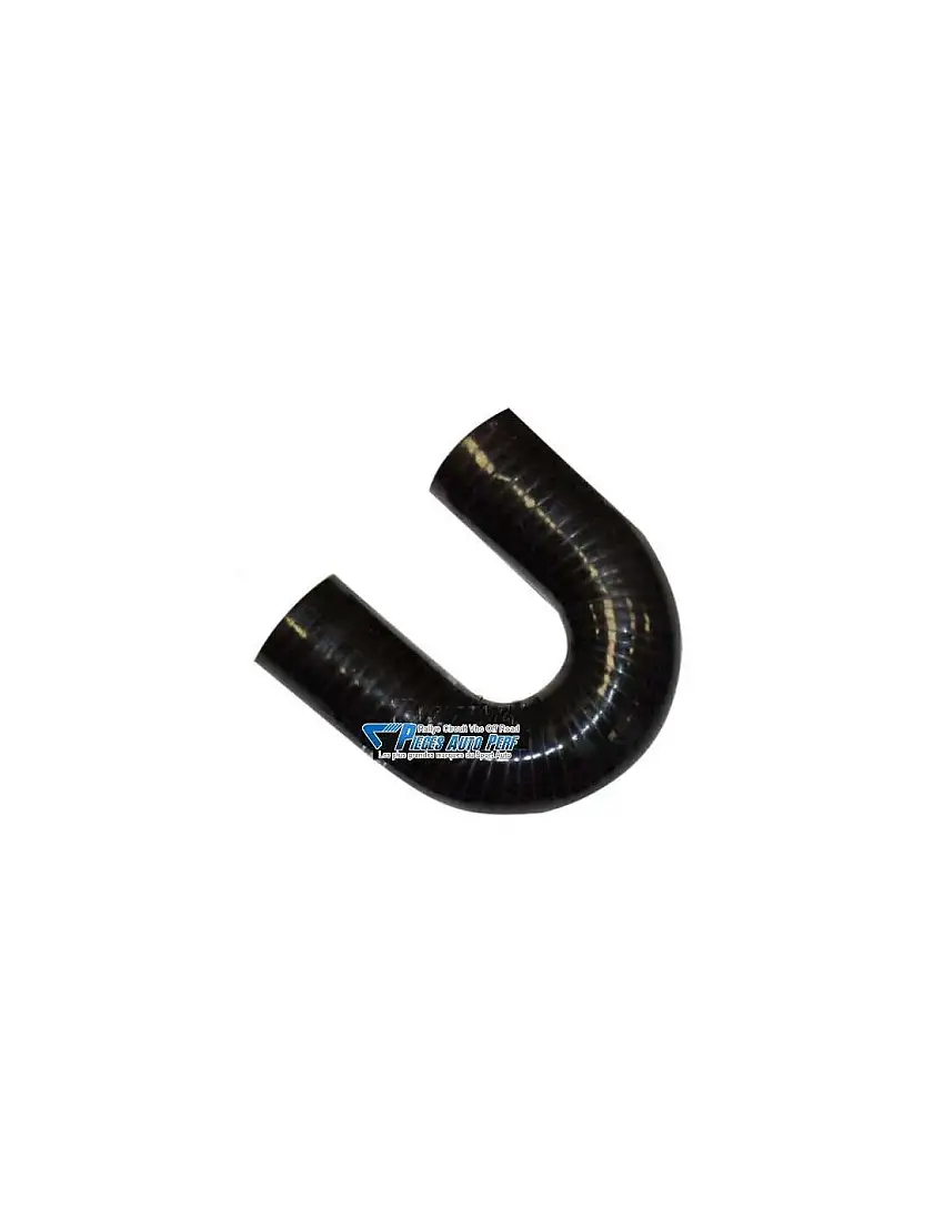 Durite Coude 180° silicone renforcé Noir Diamètre 38mm