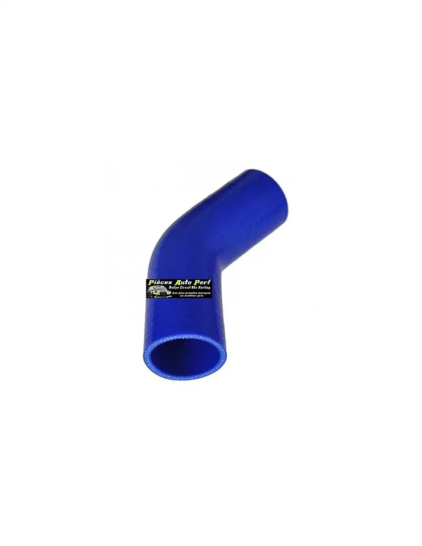 Durite Coude 45° silicone renforcé Bleu Diamètre 30mm
