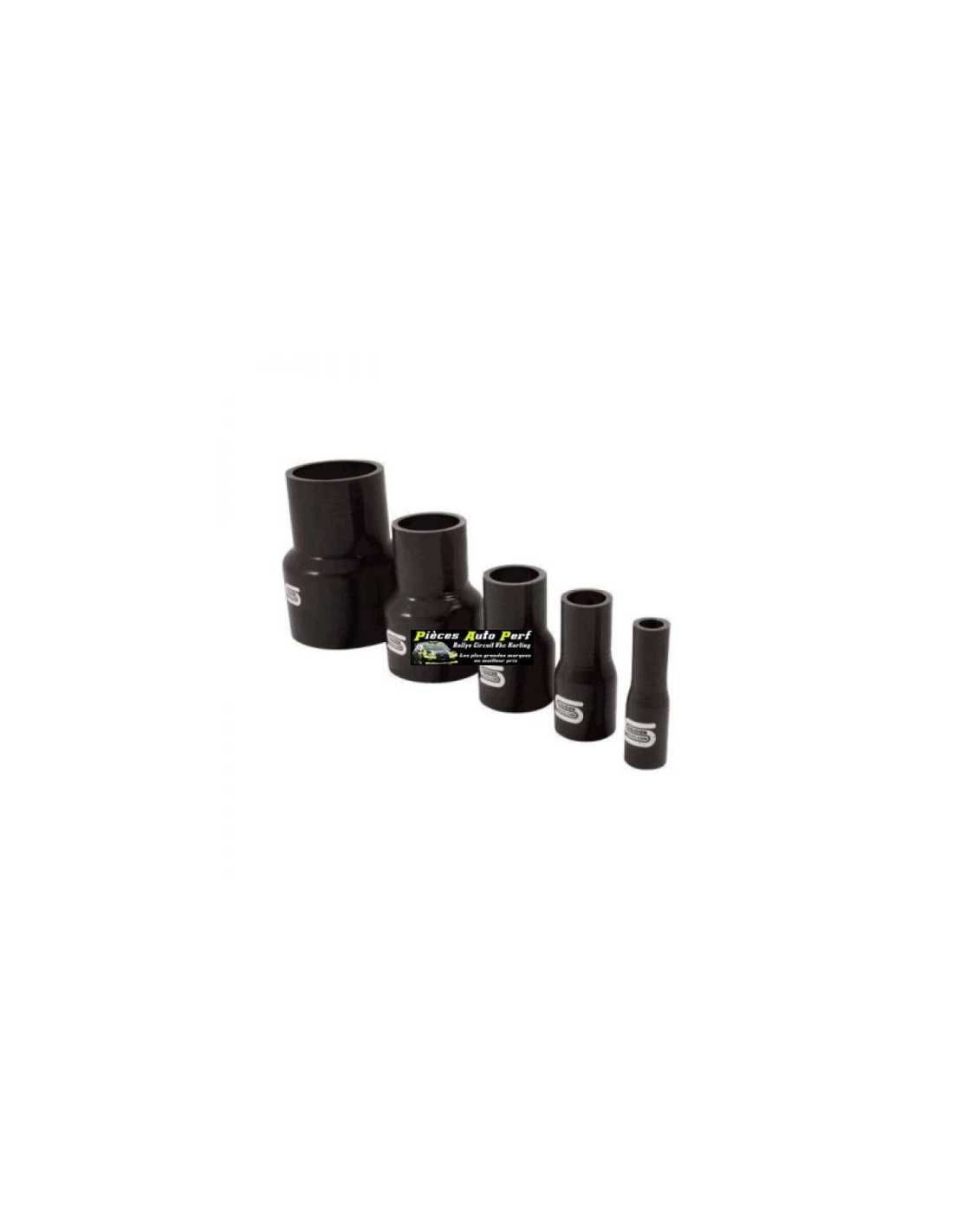 Durite Réducteur droit Silicone renforcé Noir Diamètre 45mm/38mm