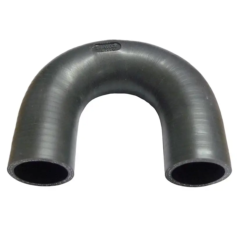 Classique 70mm de Samco coude noir de tuyau de Matt de 180 degrés