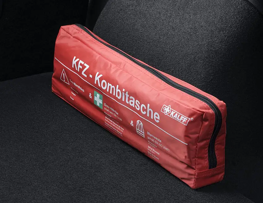 Kalff* Pack Sécurité dans un sac en nylon rouge,Standard « Trio&n