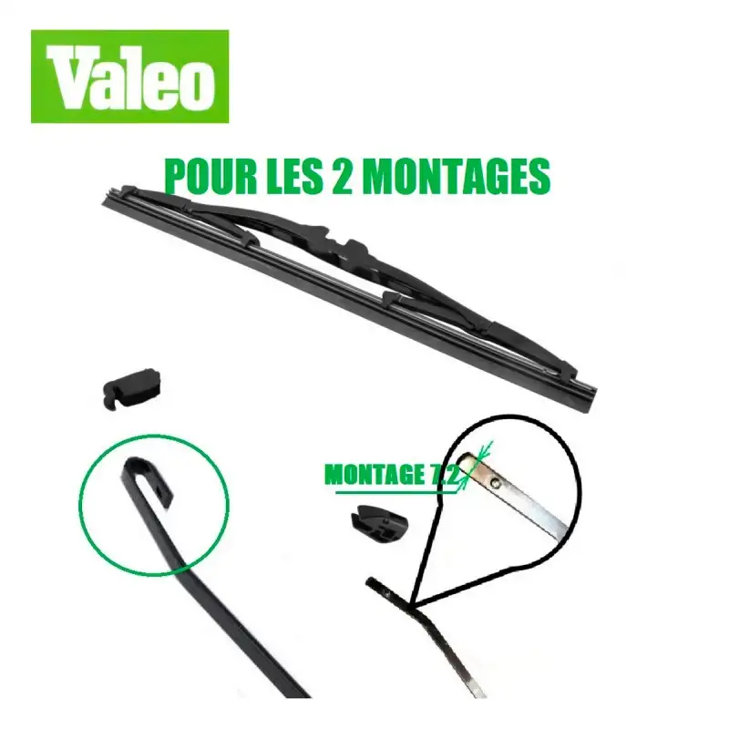Essuie glace 11'' / 7 - Austin Mini - 2 montages