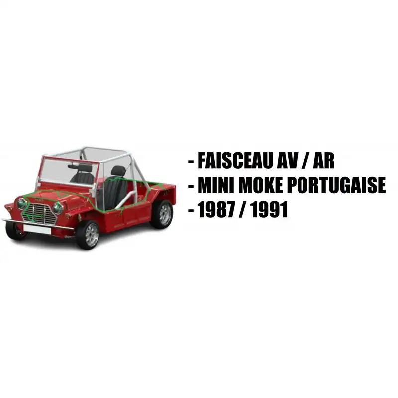 Faisceau électrique complet Mini Moke - 1987 à 1991 (Alternateur)
