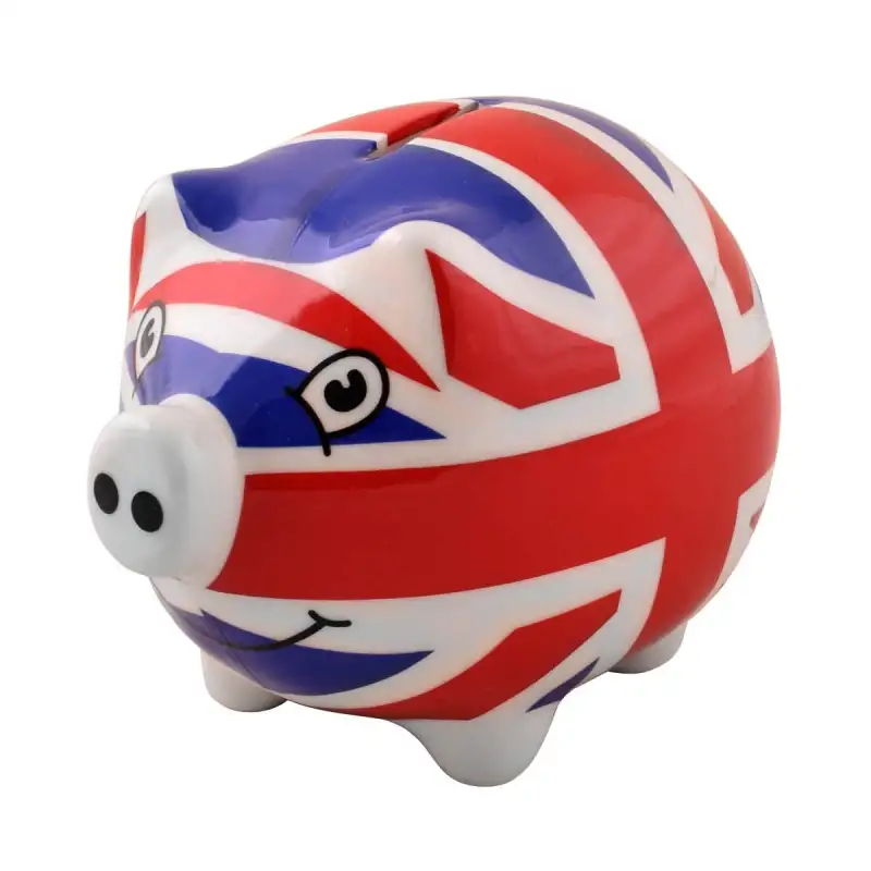 Tirelire cochon Union Jack