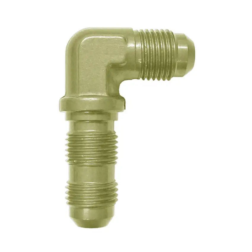 Adaptateur de cloison étanche 90 degrés Goodridge -3JIC en acier