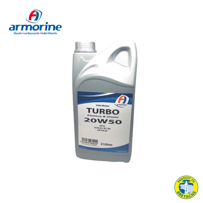 Huile Armorine 20W50 bidon de 2L
