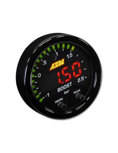 Manomètre pression turbo -1/+2.5 bars X-Series AEM