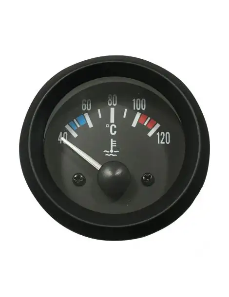 Manomètre température eau TORR 40-120°C fond NOIR