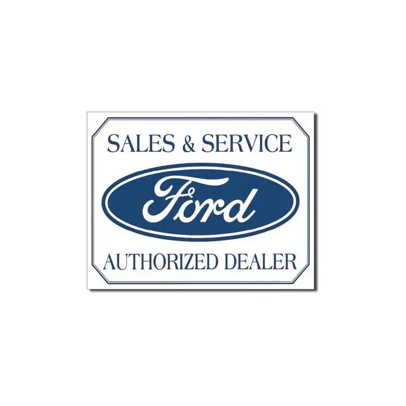 Plaque déco Sales & Service Ford - édition limitée