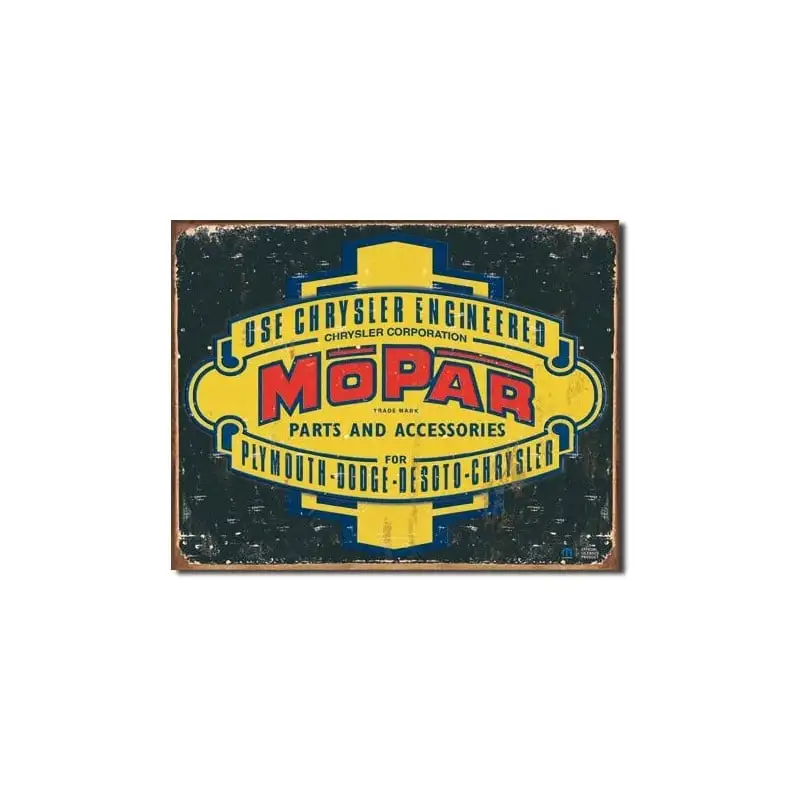 Plaque déco Mopar parts and accessories