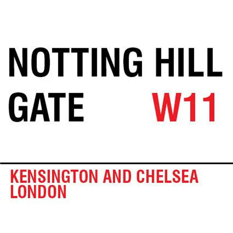 Plaque murale NOTTING HILL GATE W11