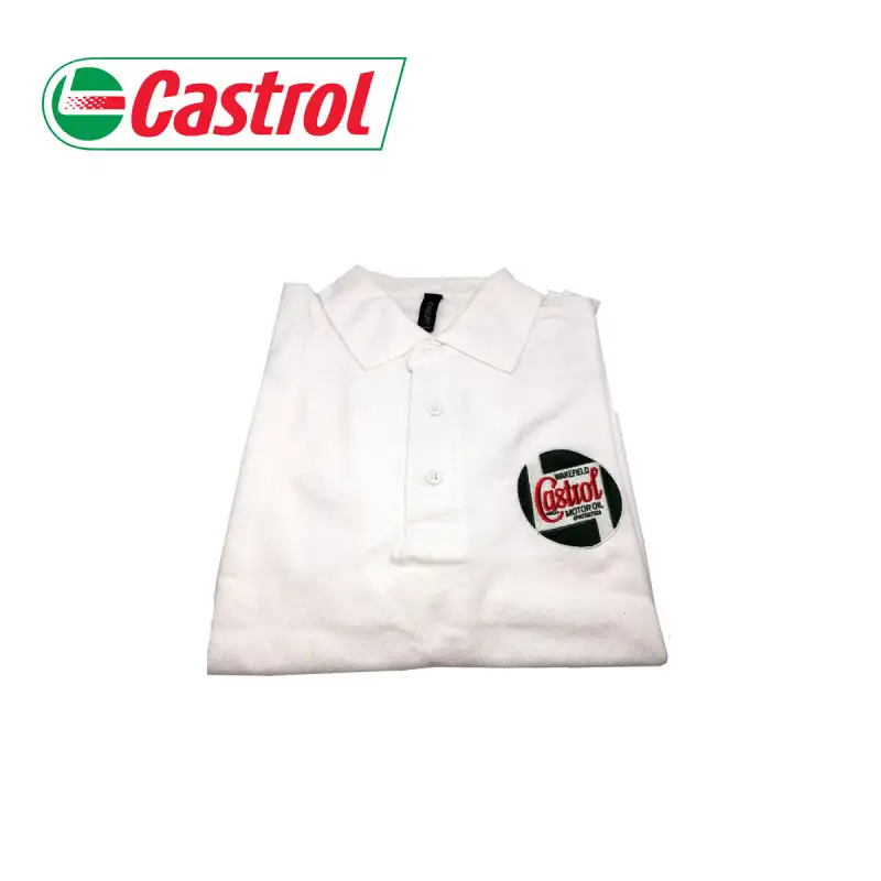 Polo homme CASTROL - Blanc