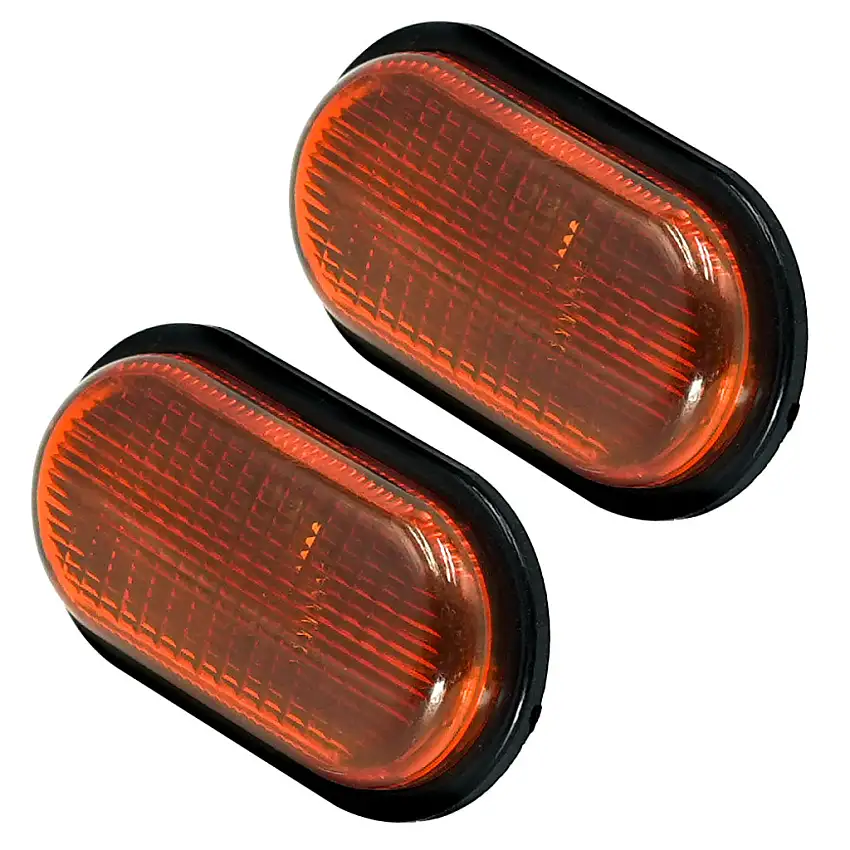 2 clignotants latéraux pour Megane 1 (1995-2002) (orange) latéral gauche et droit 7700822136, 7700686524