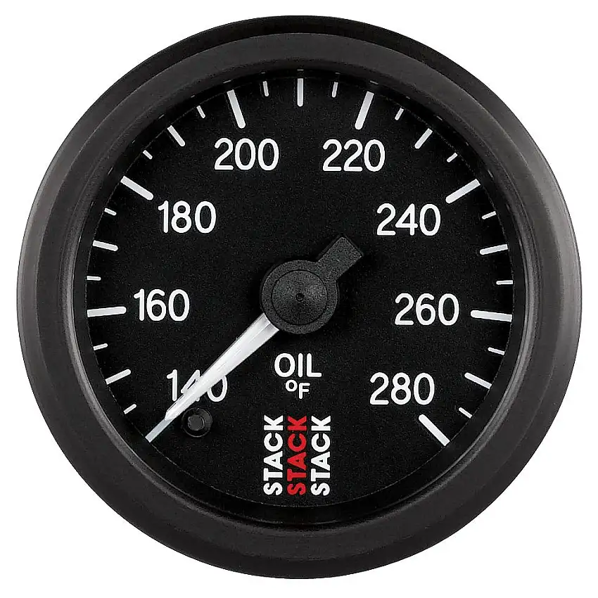 Stack de température d'huile Gauge 100-260 degrés F