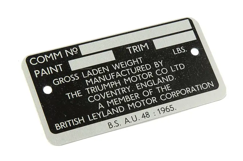 Chassis plate for Triumph | 453876