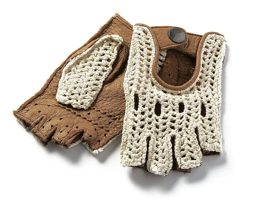 Gants mitaines | brun foncé | Damen 6,5 | 480099