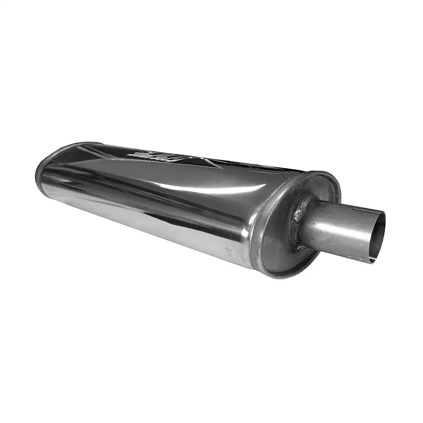 Silencieux inoxidable ovale moyen de Jetex 2 pouces
