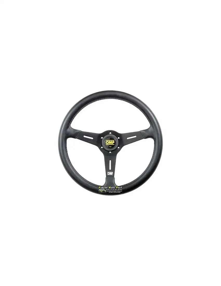 Volant 3 branches Noir diamètre 380mm OMP Sand Polyuréthane Noir